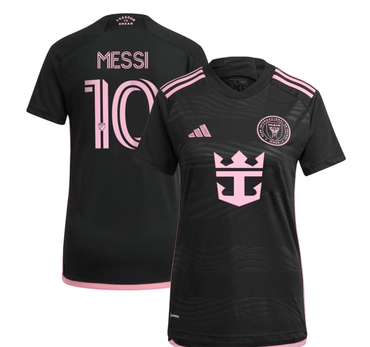 Women's Inter Miami CF Lionel Messi adidas Black 2024 La Noche Replica Player Jersey - $134.99